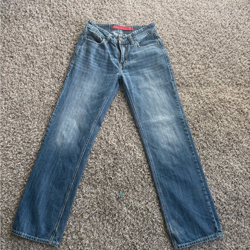 Classic Denim Straight-Leg Jeans